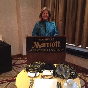 Margaret Ann at the Marriott at Vanderbilt University