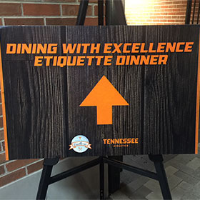 Etiquette Dinner Sign